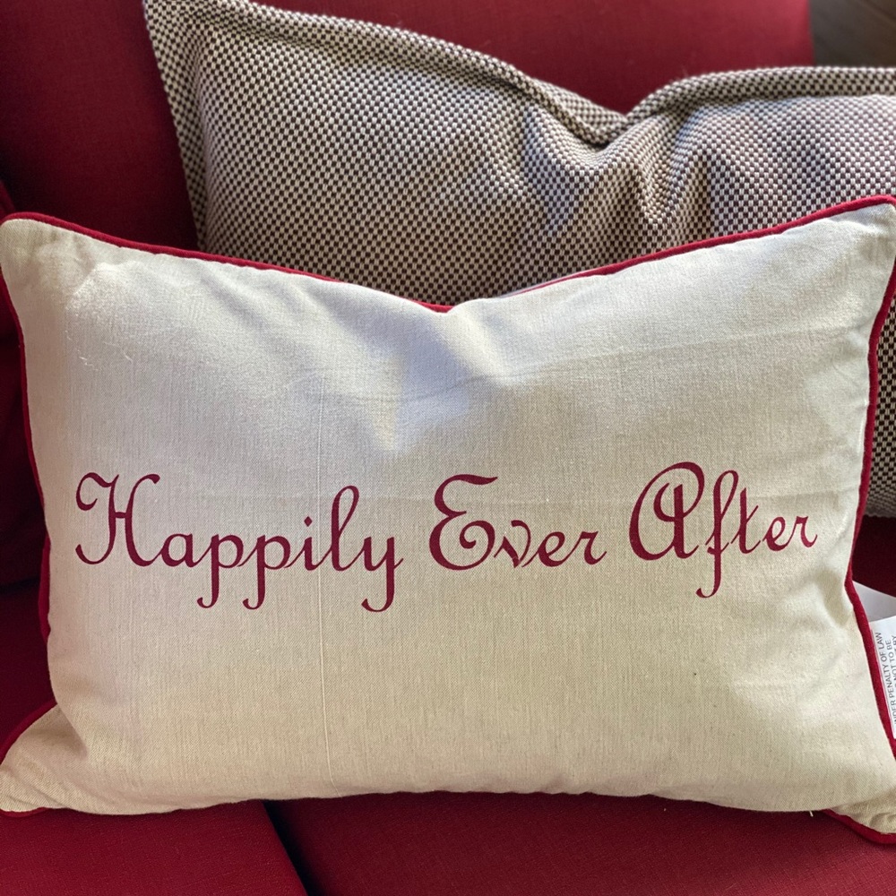 New Happily Ever After Accent Pillow cover